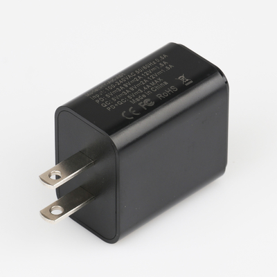 آداپتور USB 5V 3A شارژ سریع نوع C، شارژر دیواری دوگانه USB 18 واتی